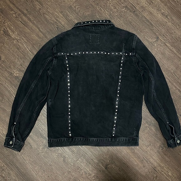 Zara Studded Denim Jacket - Picture 2 of 3